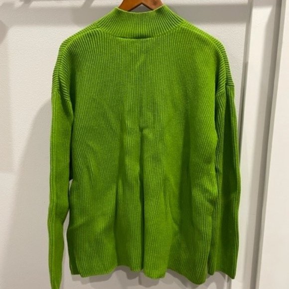 Nordstorm Green Half Zipper Sweater XL - Picture 3 of 3